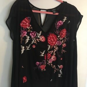 Torrid Black top plus sz 0